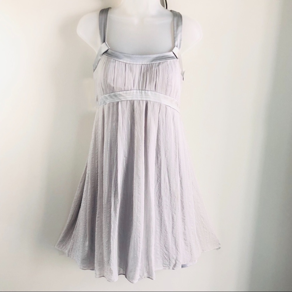 Laundry by Shelli Segal Grey Silk Dress Size 6
